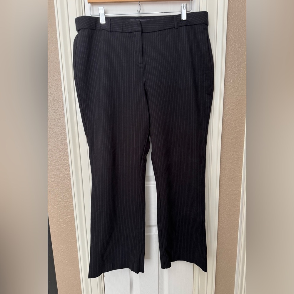 Amanda & Chelsea Charcoal Pinstripe Trousers